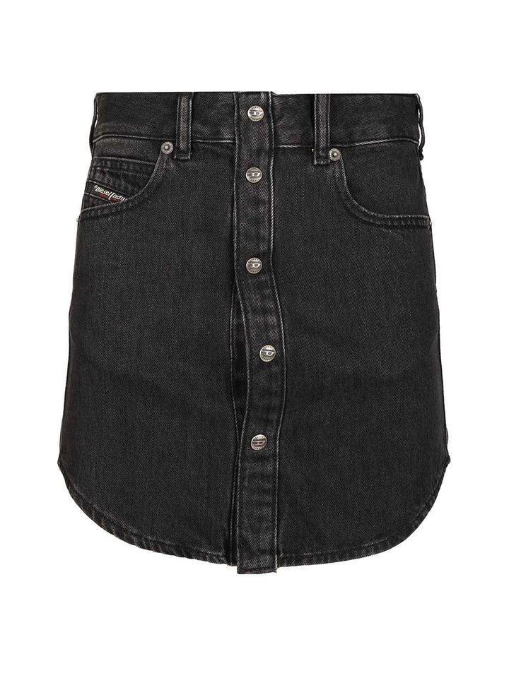 Diesel De-Ard Miniskirt Jackets - Black | d34b944f5cef858b1bb600894149e1712b30ff3b