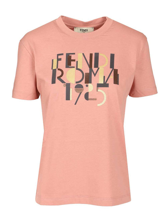 Fendi Roma T-Shirt Rose