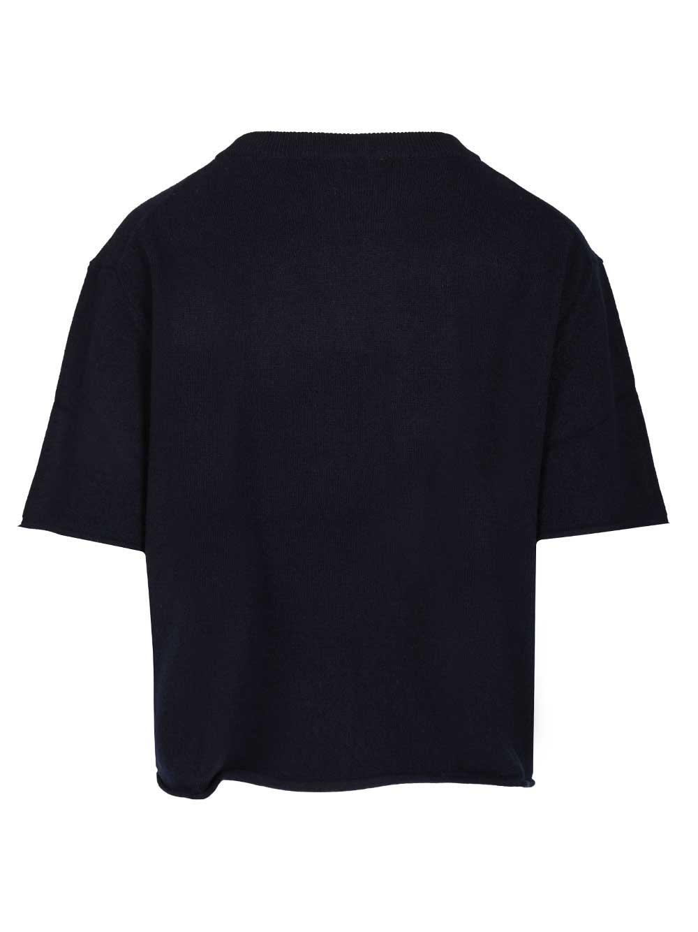 Lisa Yang Short-Sleeved Cashmere Top Knitwear - Blue | ac70b01acdc4dafb4f1039be0537385fa7697019