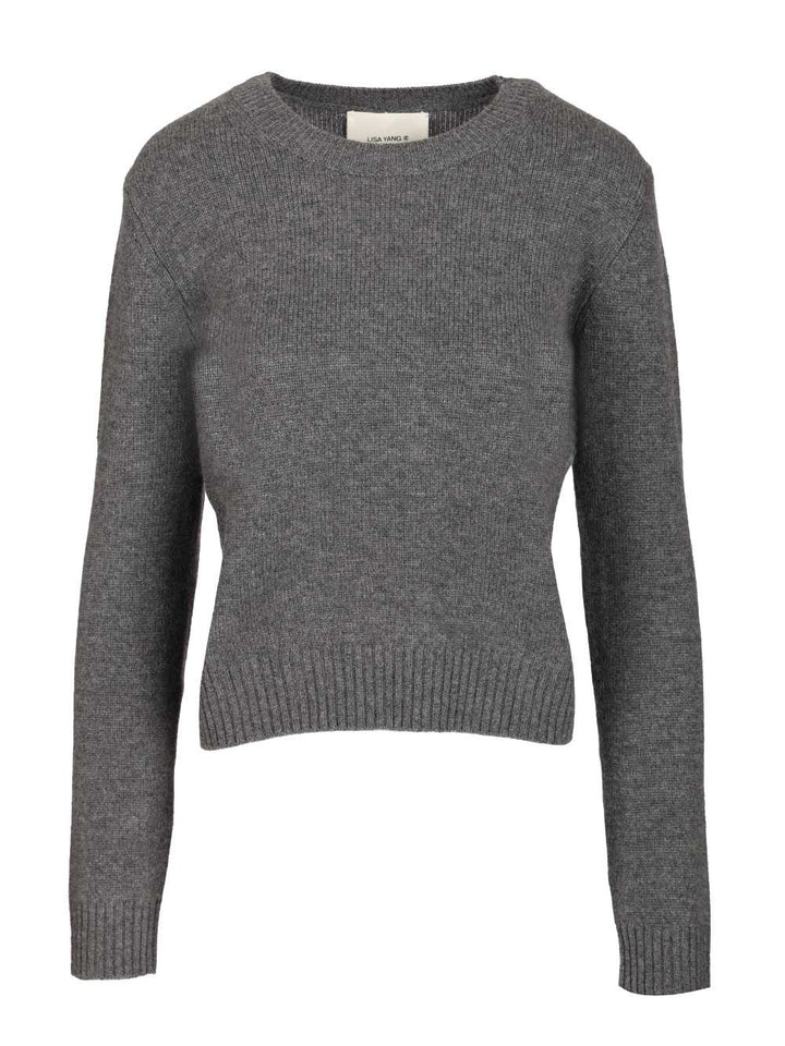 Lisa Yang Mable Sweater Knitwear - Grey | 41461af179b2ae9888abffa7d5f7e8a983e9903a