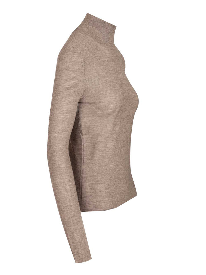 Lisa Yang Lory Cashmere Turtleneck Knitwear - Brown | 79ff9bd7e256f3347f34f037f21c11a131fd45b8
