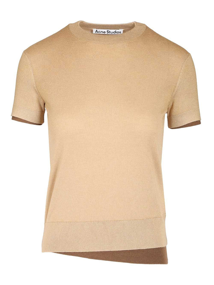 Acne Studios Cashmere And Silk Blend Sweater Knitwear - Beige | 7978f5c46be9e003076ea628945c9a120c824301