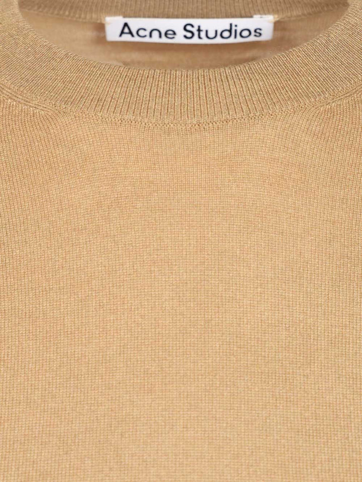 Acne Studios Cashmere And Silk Blend Sweater Knitwear - Beige | 62f9a5979d11e133405051f71e2fa279d58b973d