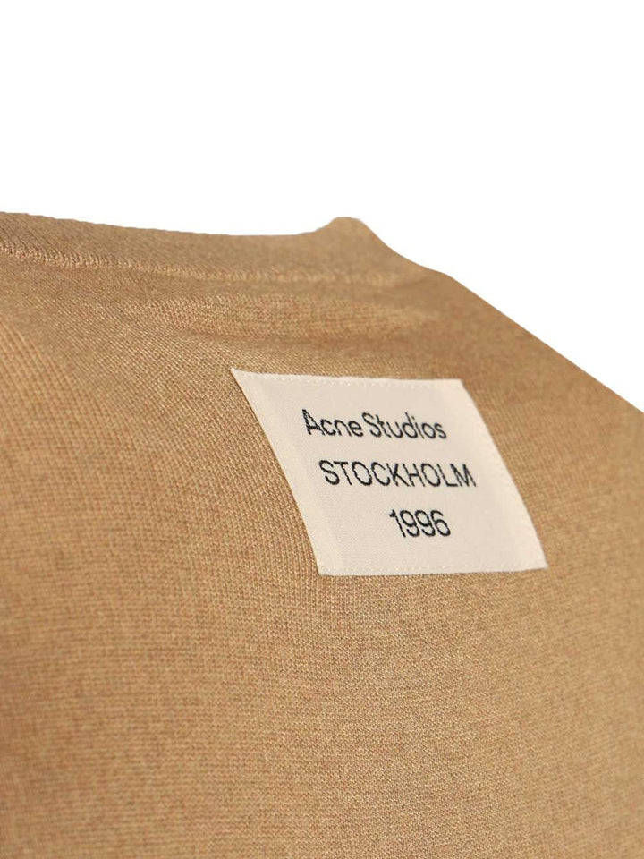 Acne Studios Cashmere And Silk Blend Sweater Knitwear - Beige | 82a837a7d803e4ac1b9fd276f54834f78b6a8795