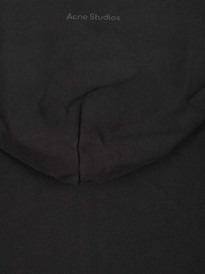 Acne Studios Zip-Up Hoodie Sweatshirts - Black | fc887c475606c918f571f38bbfacc605638d0f29
