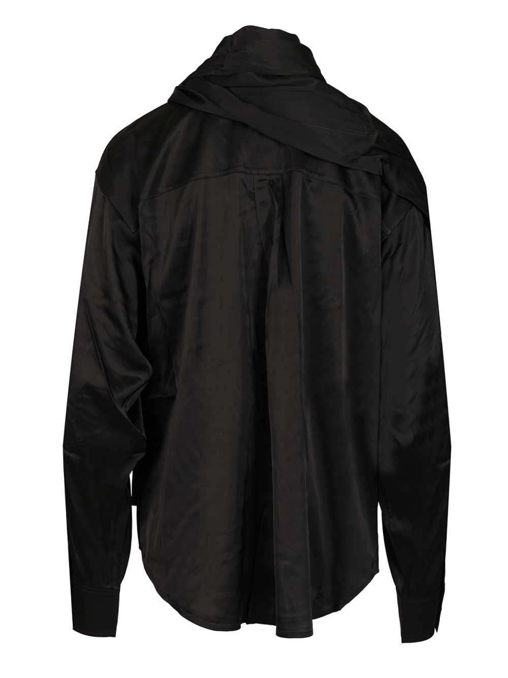 Acne Studios Button-Up Blouse Shirts - Black | c88cf1d969355618f3239ae2d872bc92f51c1dfa