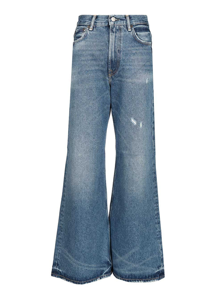 Acne Studios Regular Fit Jeans - Blue | 821e430dd93ca6f9abb8fd093b2dbeba240f95b6