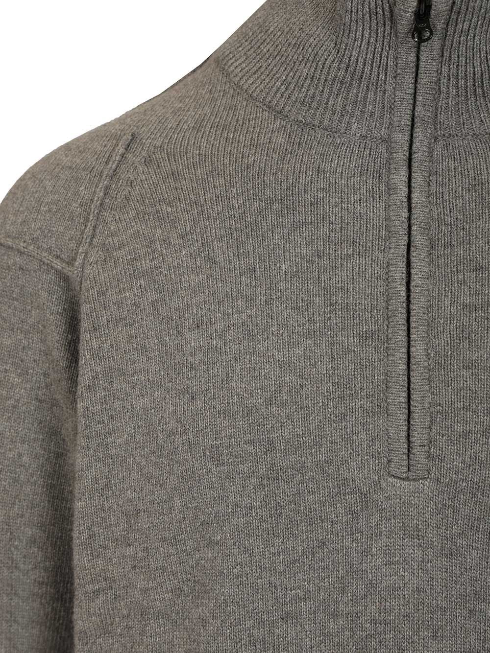 C.P. Company Half-Zip Sweater Knitwear - Grey | 66bcdeed4dafe99d2cc7dd45eb7a8a0fff5fe314