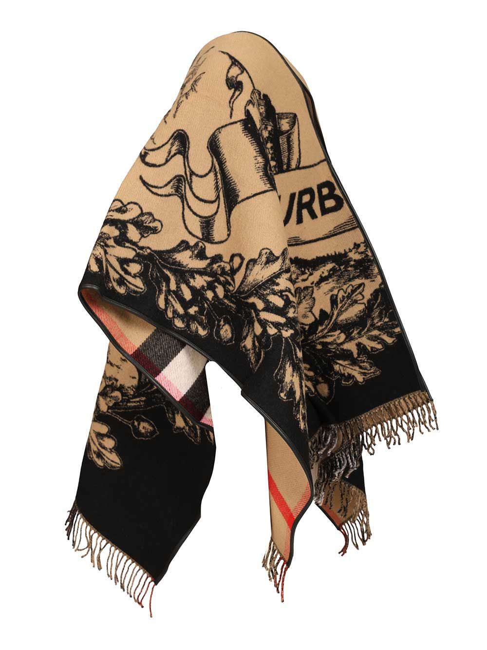 Burberry Reversible Cape Scarves And Foulards - Beige | c78cf21768e8b7466268abf8a57d7a2888ef32d8
