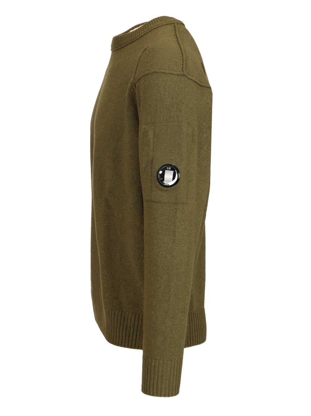 C.P. Company Crew Neck Sweater Knitwear - Green | 2fe6c1b5b025dfd22384ec48340615327cb60177