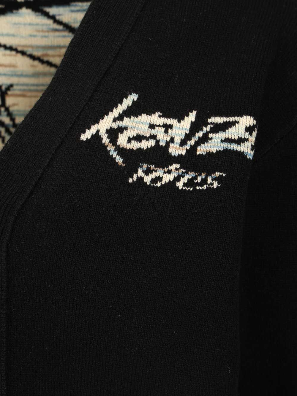 Kenzo Futura Cardigan Knitwear - Black | fd52f38d3a9599e054d8c5e41ecd4c667379964d