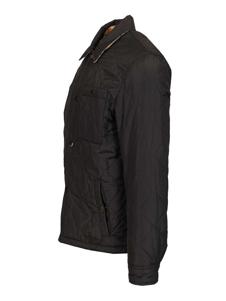 Burberry Reversible Quilted Nylon Overshirt Jackets - Black | 4b5879d793e3df56c130c157f8747b09daa9e52e