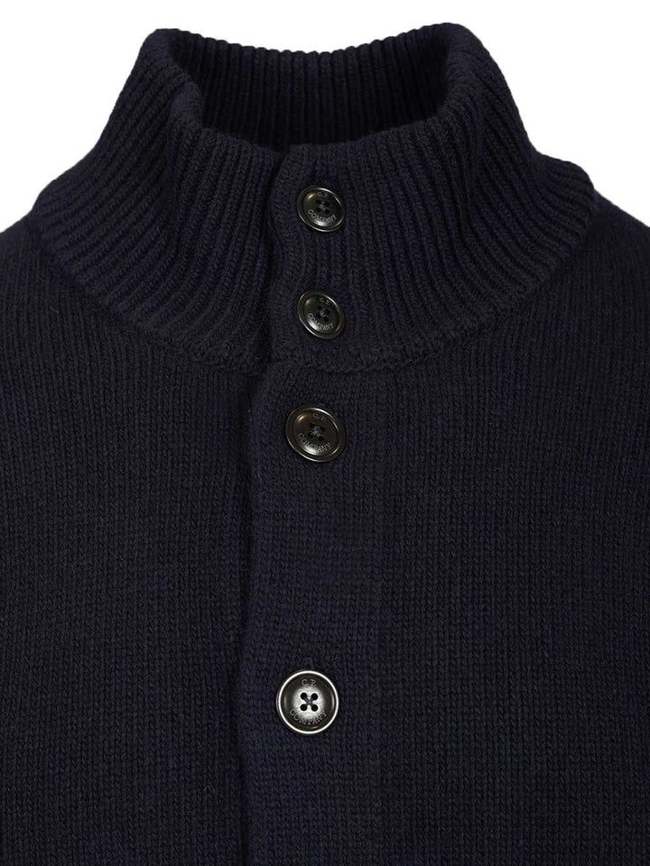 C.P. Company Lambswool Grs Cardigan Knitwear - Grey | 1798cc420bffa634e4db9371af5a4a1fe1fec7e9