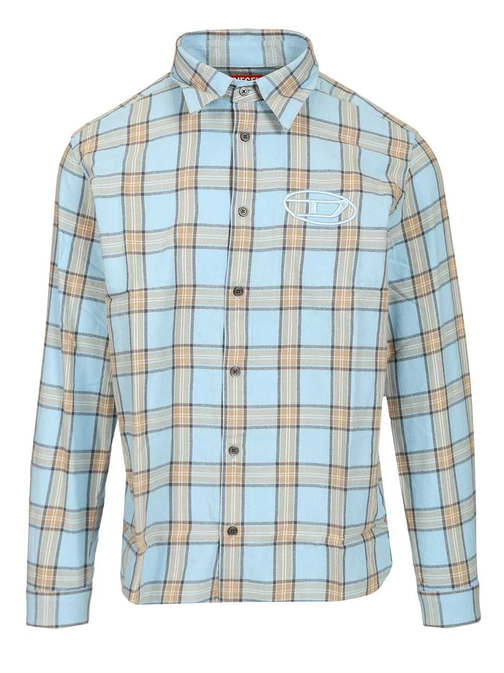 Diesel Tartan Shirt Shirts - Light blue | 5c1de82ab4a0981e1bb89ec3557d45c4315fab85