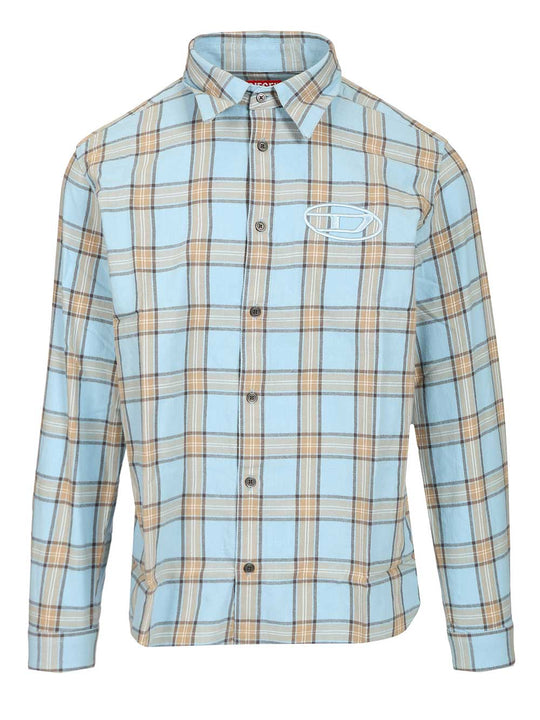 Tartan Shirt Shirts Light Blue