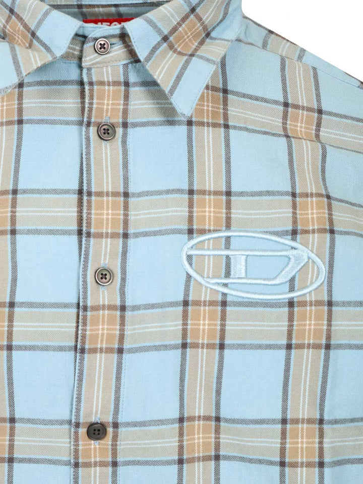 Diesel Tartan Shirt Shirts - Light blue | 45dbb8bf3f2727a6155c2426285bfcb7977525f4