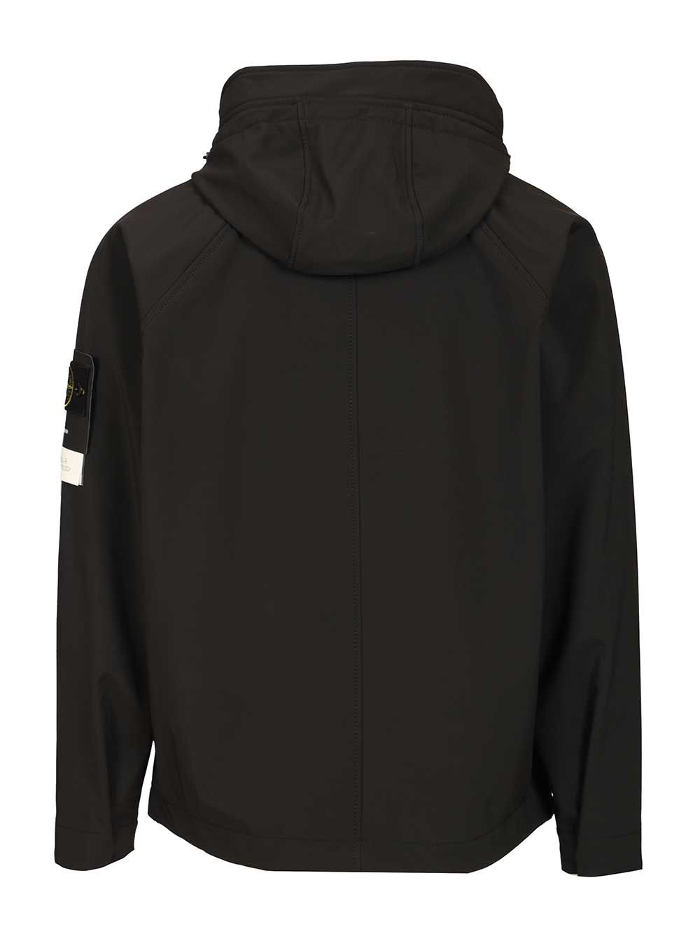 Stone Island Parka Soft Shell-R E.Dye® Jackets - Black | 08c14845f61b40e7adbe29df60a37add07ff5360