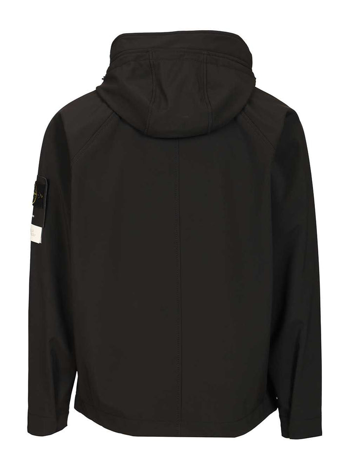 Stone Island Parka Soft Shell-R E.Dye® Jackets - Black | 08c14845f61b40e7adbe29df60a37add07ff5360