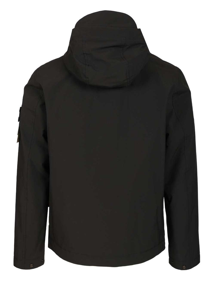 Stone Island Soft Shell-R E.Dye® Jacket Jackets - Black | 54813ed68430e5d91e5725d678a8689fe728052f