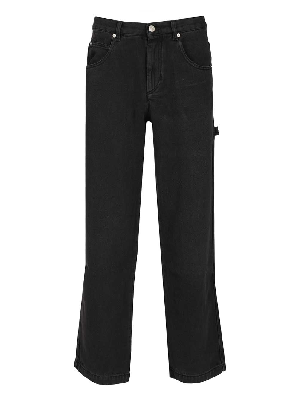 Marant Isabel Marant Jenter Straight Leg Jeans Trousers - Black | 99b55202a701421a8bb9e47fd1a2b9c354071ea1