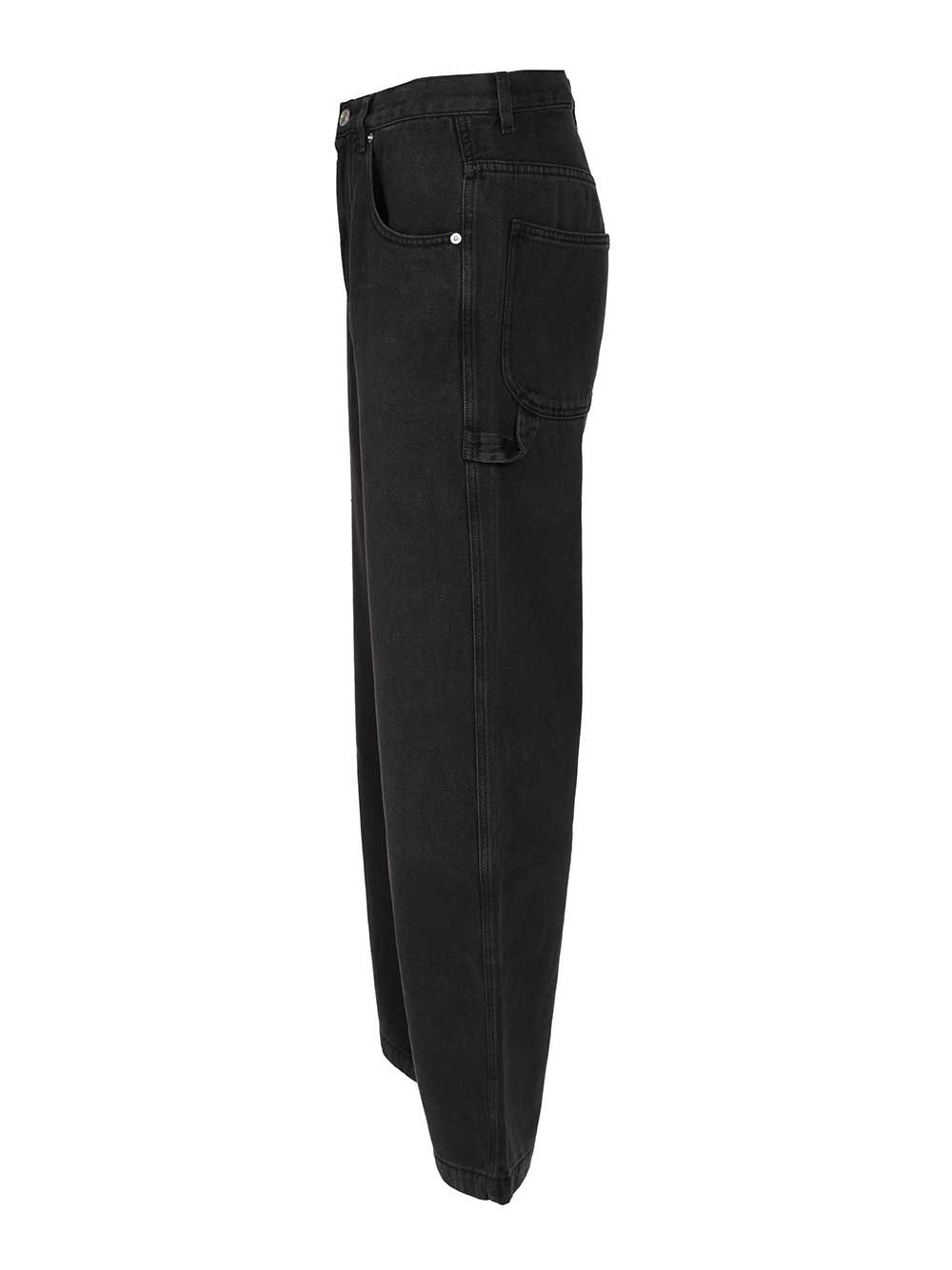 Marant Isabel Marant Jenter Straight Leg Jeans Trousers - Black | cb50d87be981fe1c2118c9f2bafbc00e74e77c66