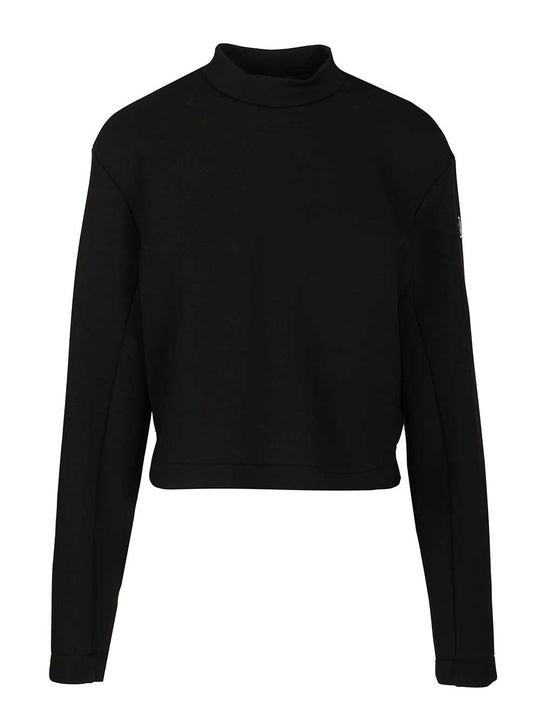 Cropped Sweatshirt Sweatshirts Black