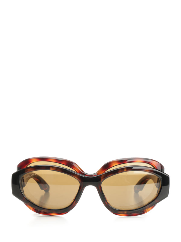 Superbusy Round Sun Glasses Brown