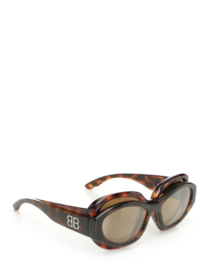 Balenciaga Superbusy Round Sun Glasses - Brown | b6103aacd35448e87a9748f2d9766de37fa3eb9f