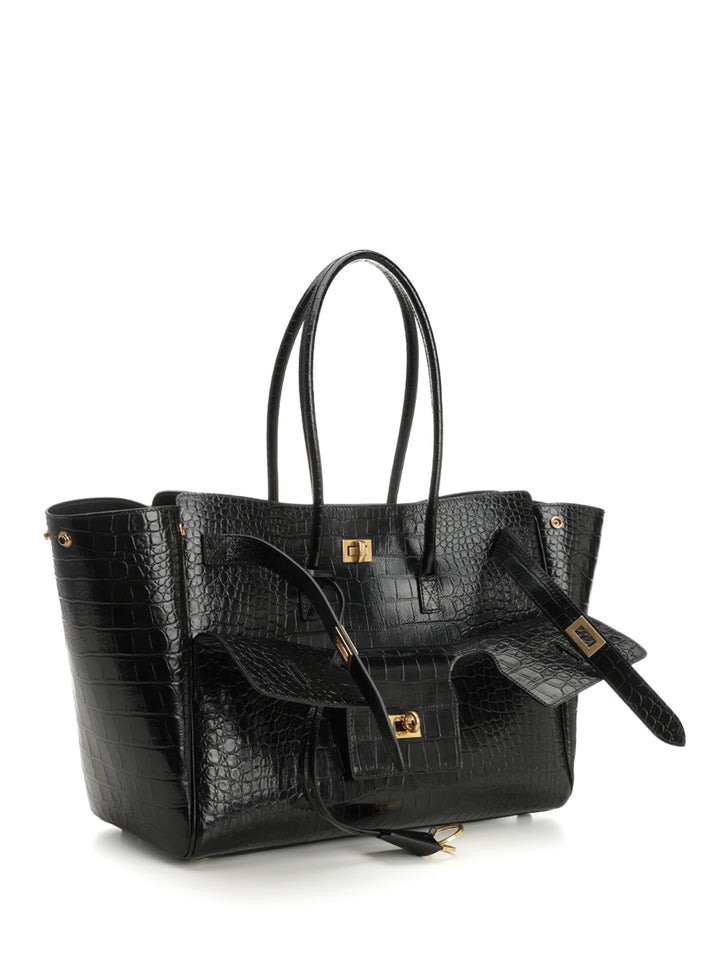 Balenciaga Carry All Bel Air Shoulder Bags - Black | b4102a5e184b1eeeb64cb3af3f0e0c8d6217781d