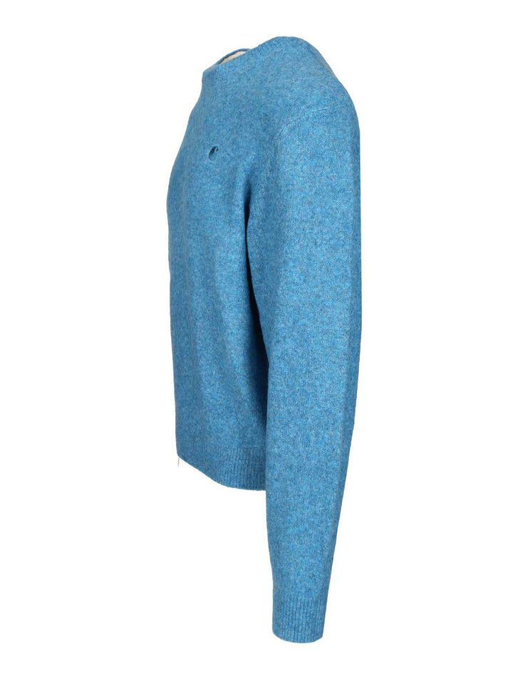 Carhartt Wip Curtis Knitwear - Light blue | d0f04fdc7e120b323bbdabf94bc42d24753c2cd9