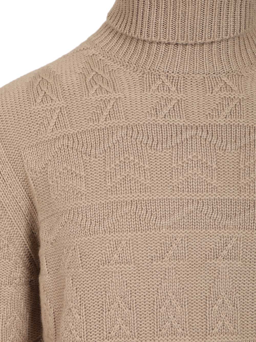 Mauro Ottaviani Cashmere Turtleneck Sweater Knitwear - Beige | 57150c69fe5c21391f9e39584b0a44f9276e9f26