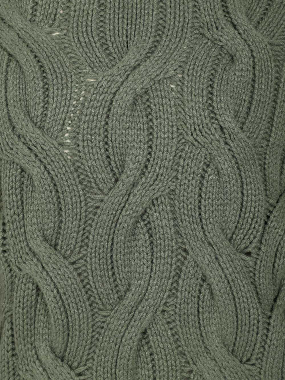 Mauro Ottaviani Cashmere Cable Knit Sweater Knitwear - Green | 5893cf33cc34ecd0eaea77103f2ae900f66cbd80