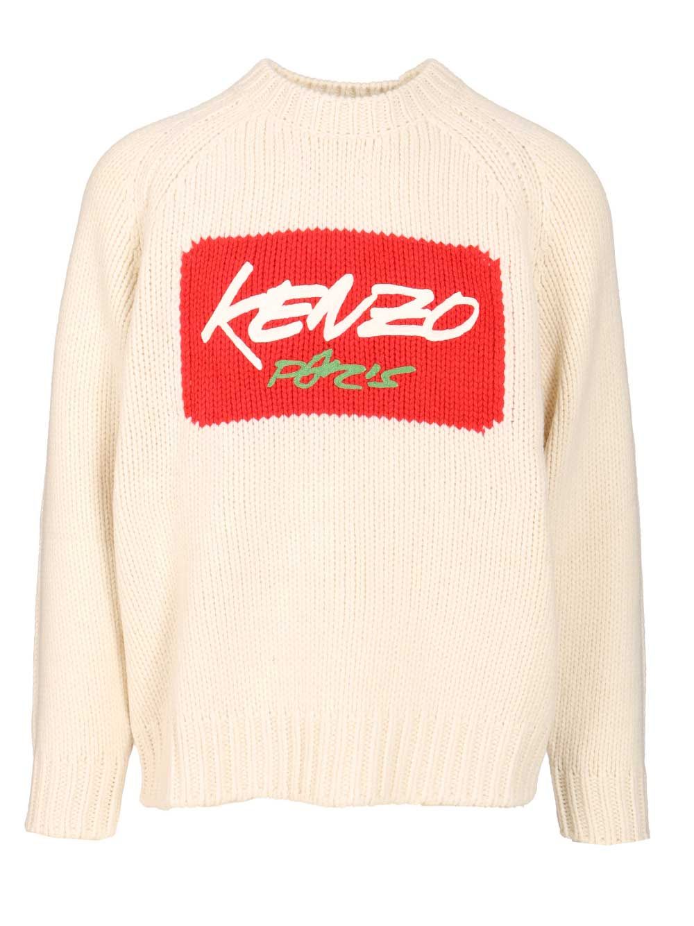 Kenzo Kenzo Futura Sweater Sweatshirts - White | c086c3a59fef869fad2ffdaf7ed222f9eed1051d