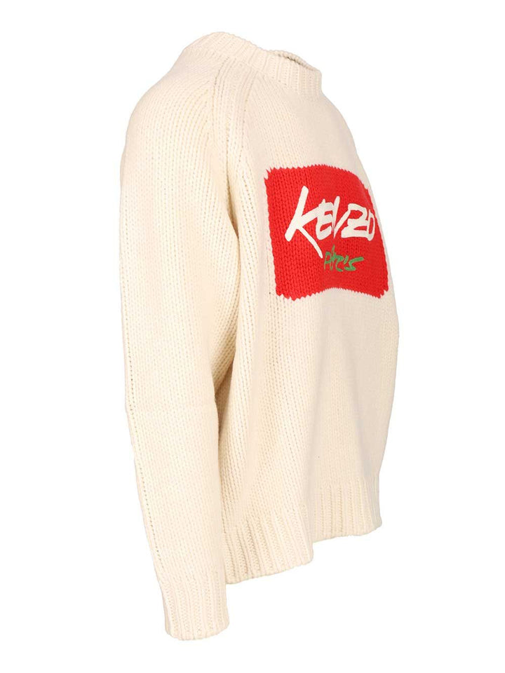 Kenzo Kenzo Futura Sweater Sweatshirts - White | 5fc6632c6ccec077f1fa949f886c8624ea7651a0