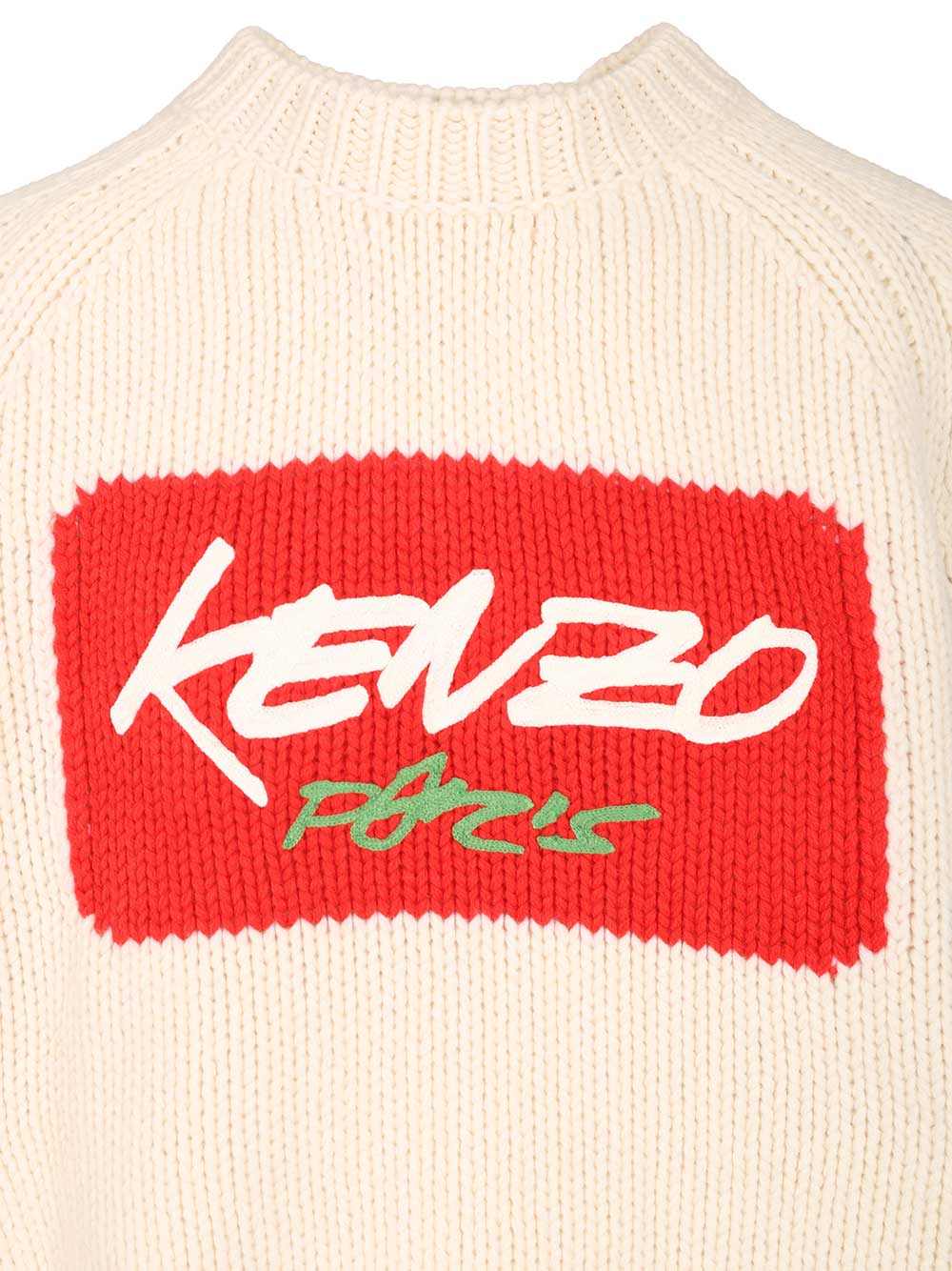 Kenzo Kenzo Futura Sweater Knitwear - White | 07289573103a2e2dcbd0bc5274ae3424b9ed5fe0