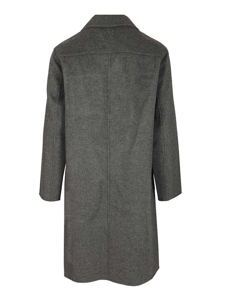 Ami Car Coat Coats - Grey | 7d77ed652882c6cb18c9dda7f73c3a368336f23b