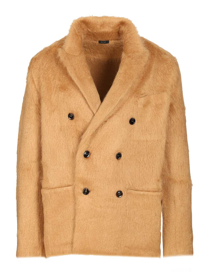 Tom Ford Double-Breasted Mohair And Cashmere Jacket Jackets - Beige | d4929e73a9538b2b068edf818d1d158f58ff82f0