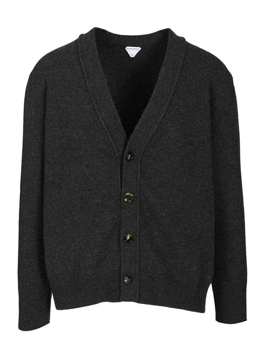 Cashmere Cardigan Knitwear Grey
