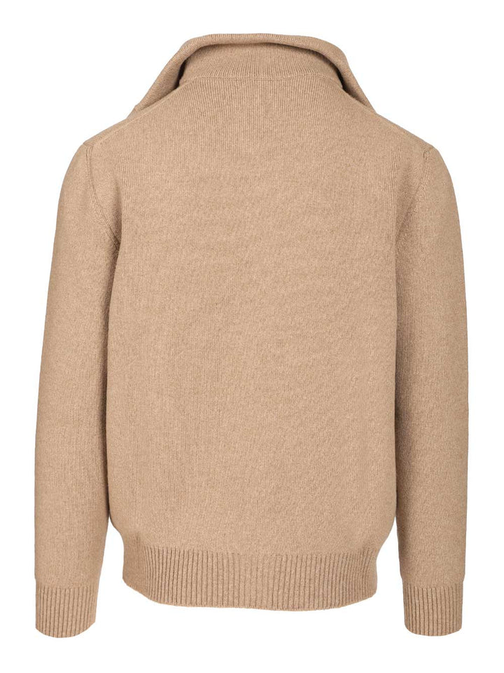 Bottega Veneta Compact Wool Cardigan Knitwear - Beige | cfb449f5fd4d7f009018f6776eaa2c66268692bf