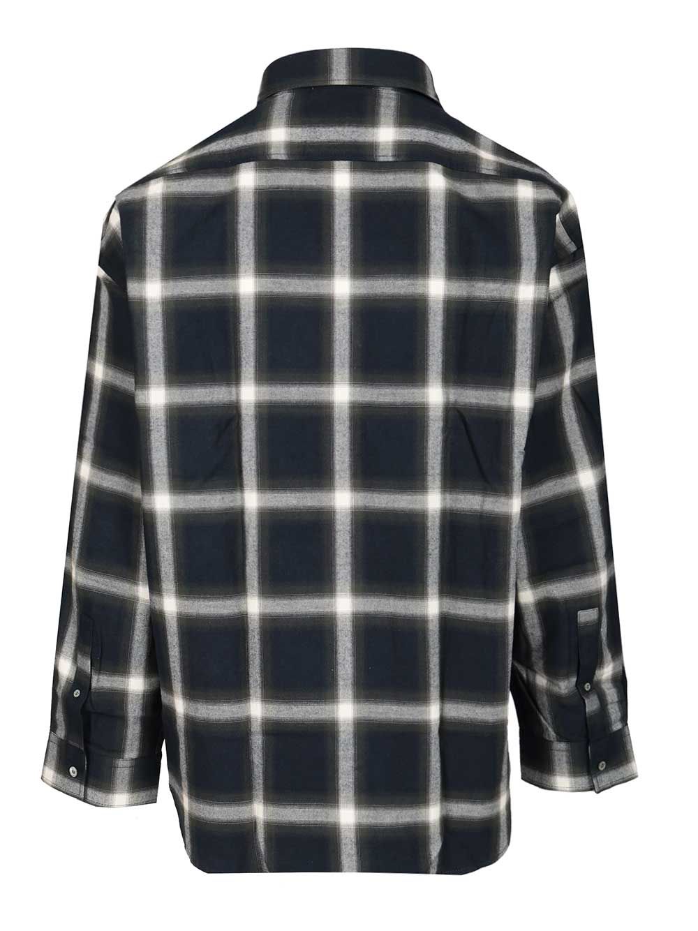 Acne Studios Checked Cotton Shirt Shirts - Blue | 68d1a461d4319b5edc6c0d37200720a7229f0565