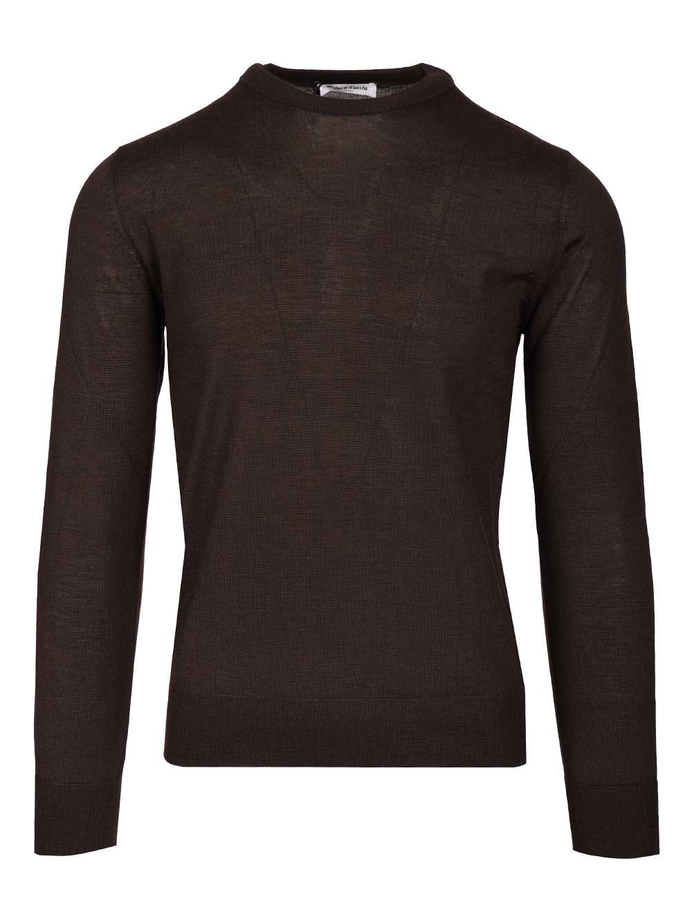 Al Duca D'Aosta 1902 Crewneck Sweater Knitwear - Brown | 551235b81670d06ea27a6efc71aa9217a7d45a08