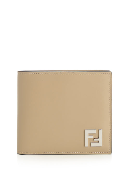 Squared Ff Wallets Beige