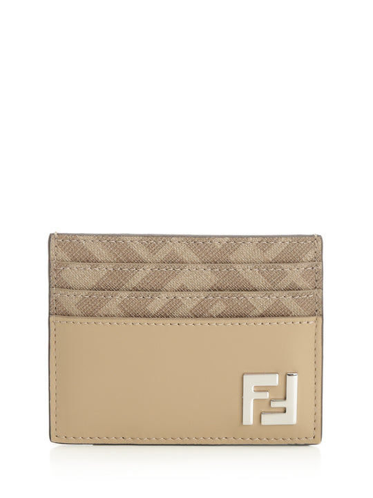 Squared Ff Wallets Beige