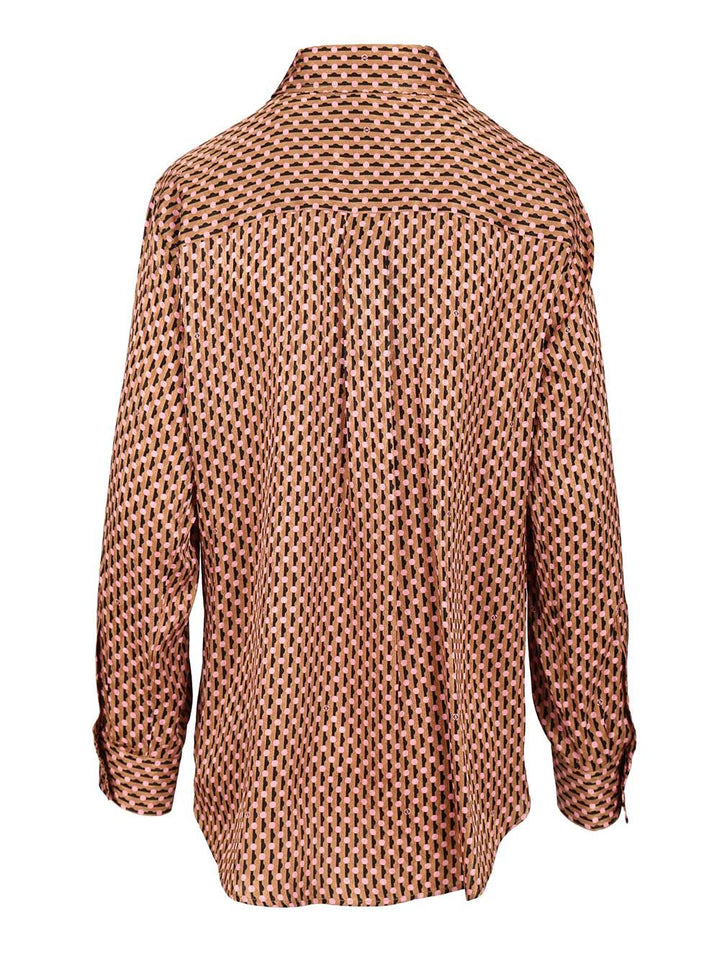 Fendi Fendi Dots Jacquard Silk Shirt Shirts - Multicolor | 504644e8bf5cbaccda54430742ce0a9d6ed8e90e
