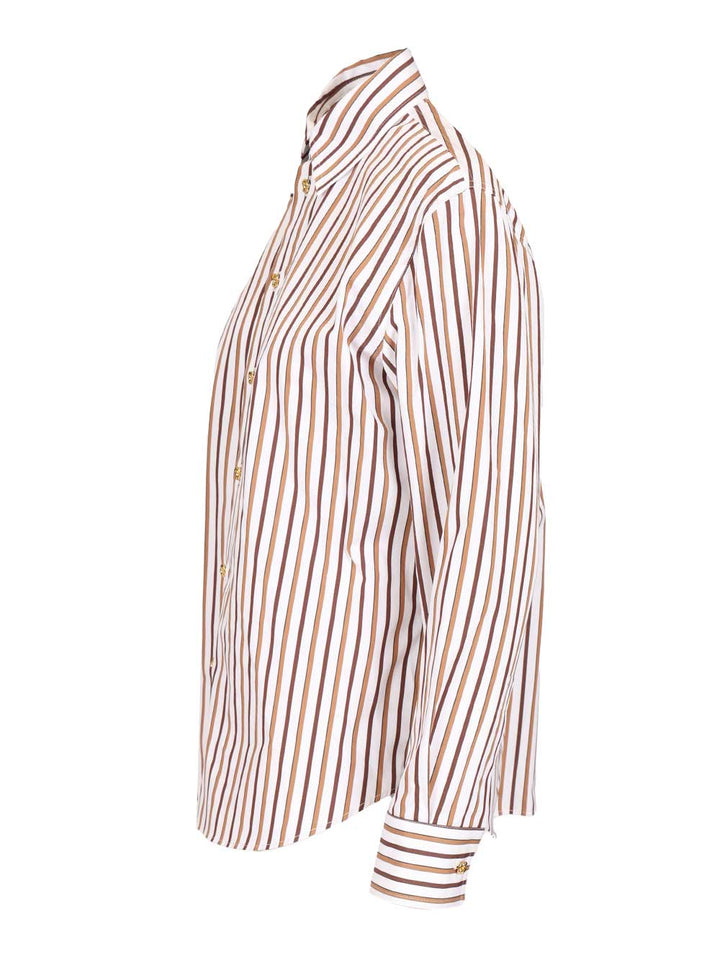 Bottega Veneta Striped Cotton Poplin Shirt Shirts - Multicolor | 2ba03e593fcb90e6826293d219e4e4598a126618