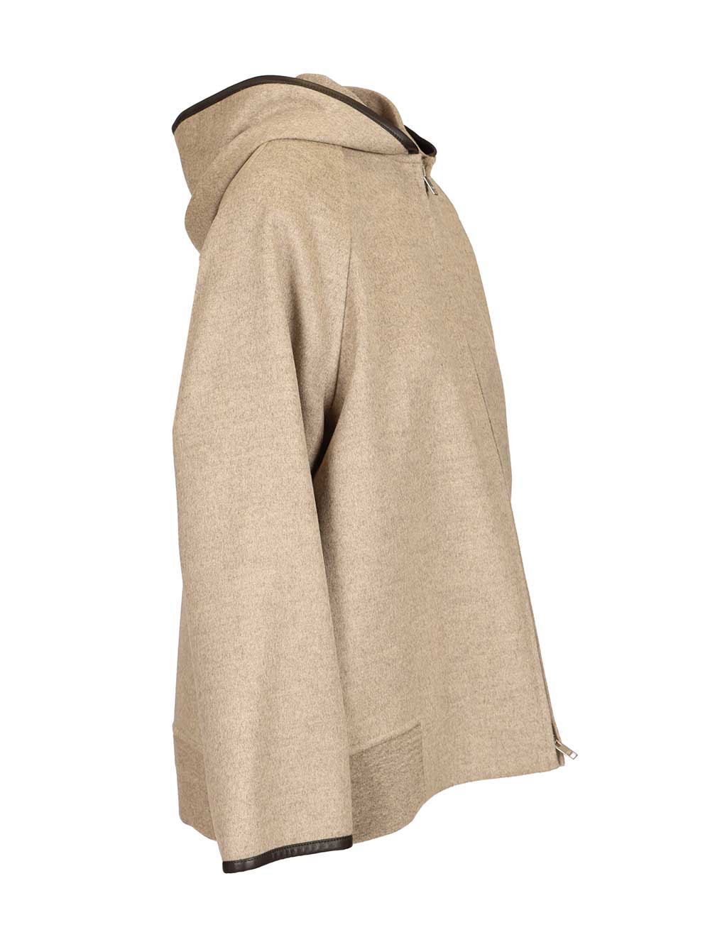 Bottega Veneta Hooded Jacket Knitwear - Grey | f9d10ca016547c70ee81af3326733b5335f3a840