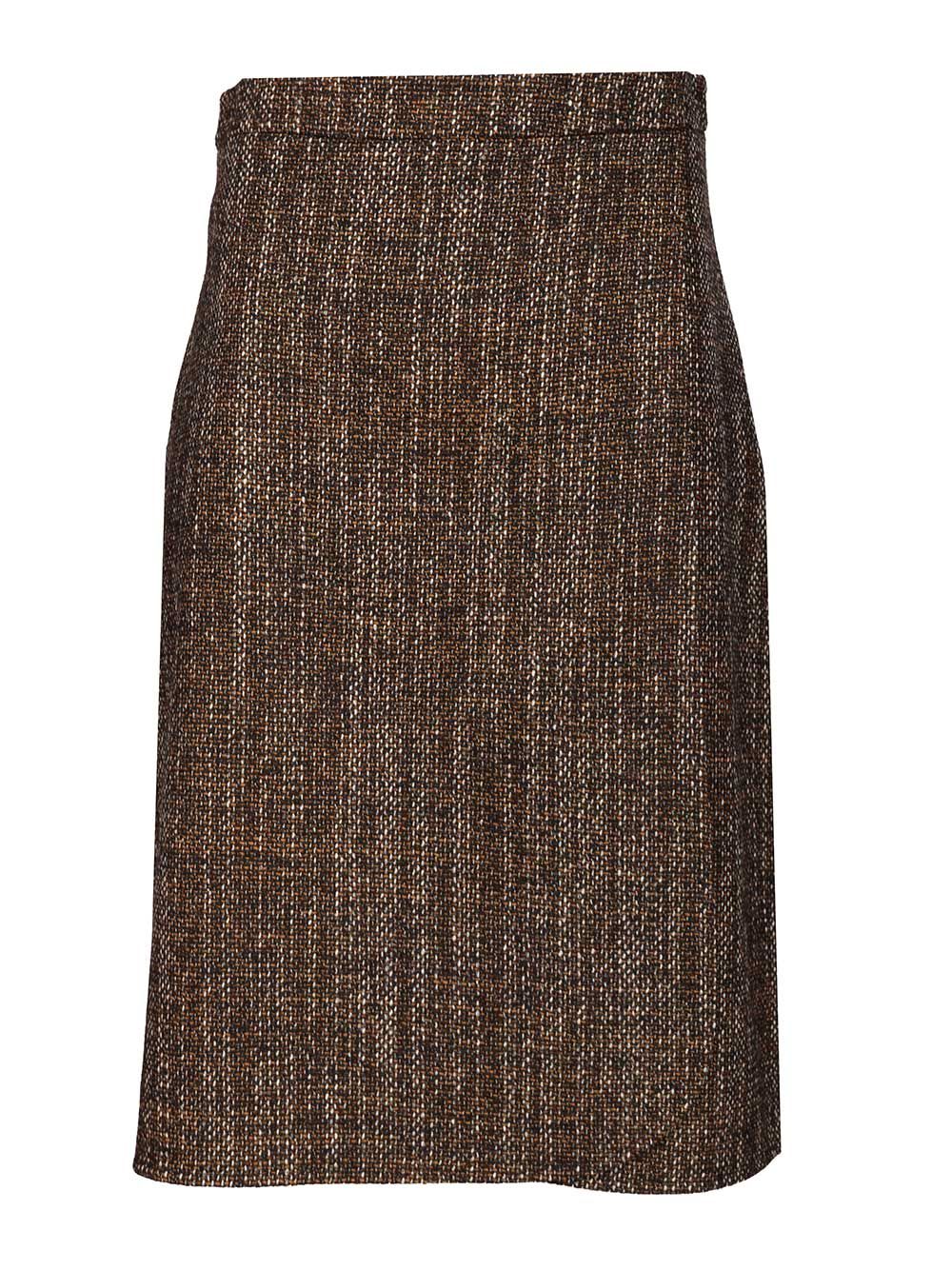 Fendi Wrap Midi Skirt Skirts - Brown | 7932cf2b167569dcba3df9183e2610abaf3f3a98