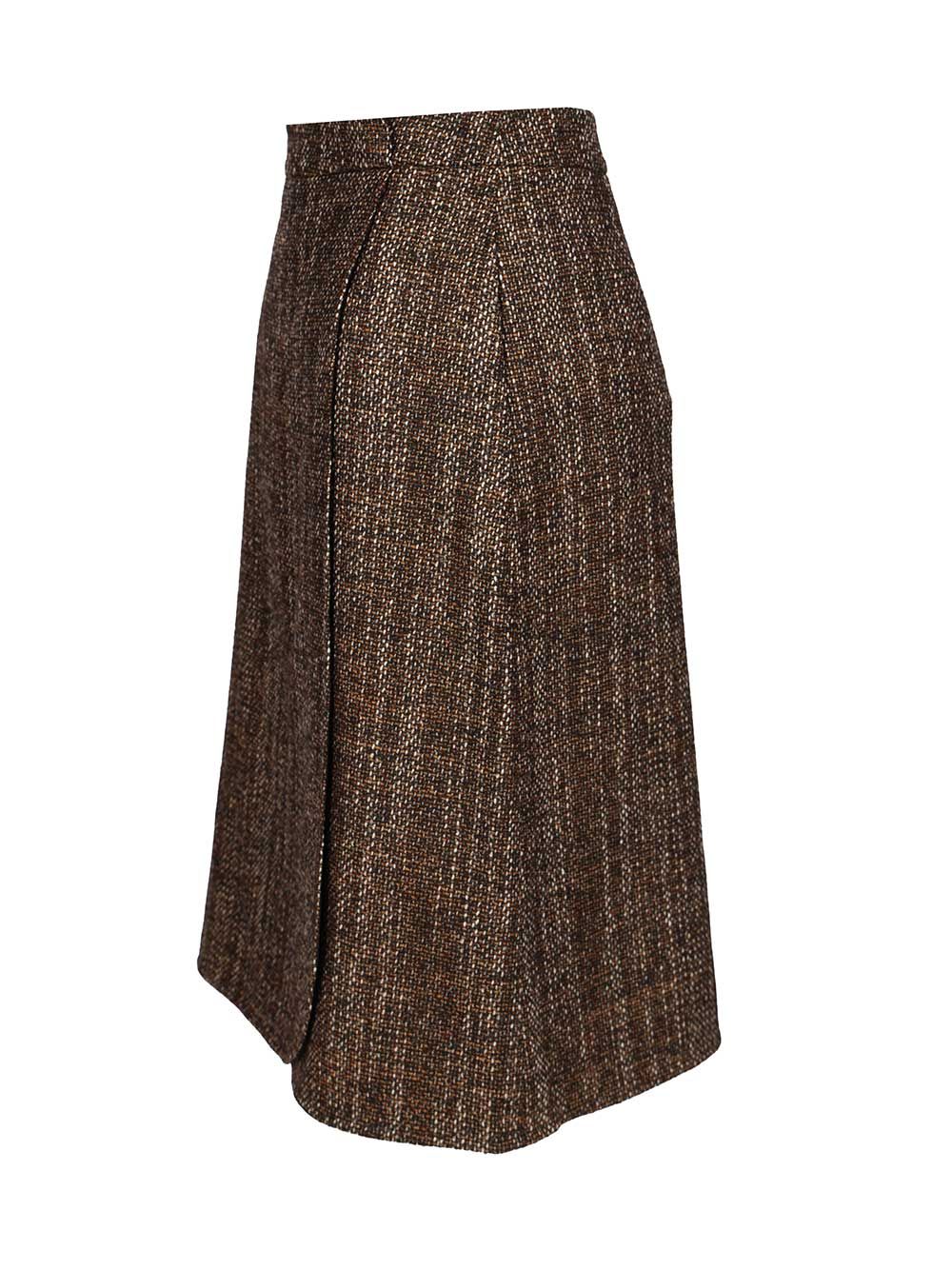 Fendi Wrap Midi Skirt Skirts - Brown | 431ad69f1f2f44696561c93994dea2afd92d7f99