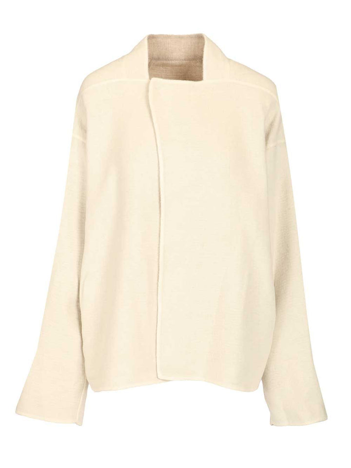 Rick Owens Island Jacket Coats - White | c6c84eeb195124f67cddd6a90b203690d6829b1f