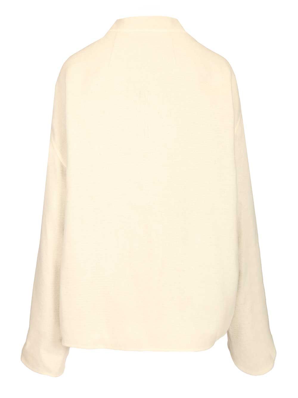 Rick Owens Island Jacket Coats - White | b4dc95c67b4bfb5304bd452ec3cde2299a1a1cbe